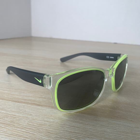 Nike Spirit EV0886 Youth Sunglasses Yellow Gray Translucent New w/ Imperfection